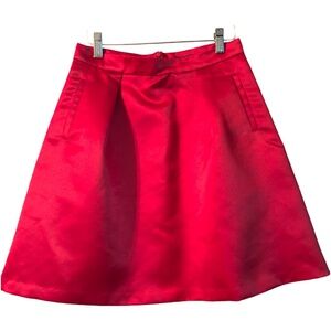 Satin-like Midi Skirt